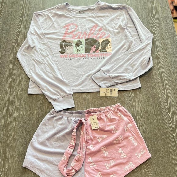 Barbie Other - NWT Barbie 2pc Shorts Pajama Set Size Small